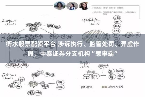 衡水股票配资平台 涉诉执行、监管处罚、弄虚作假，中泰证券分支机构“惹事端”