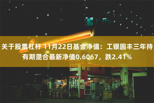 关于股票杠杆 11月22日基金净值：工银圆丰三年持有期混合最新净值0.6067，跌2.41%